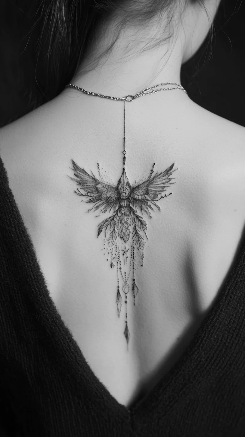 Enchanting Winged Tattoo: A Statement of Elegance and Strength