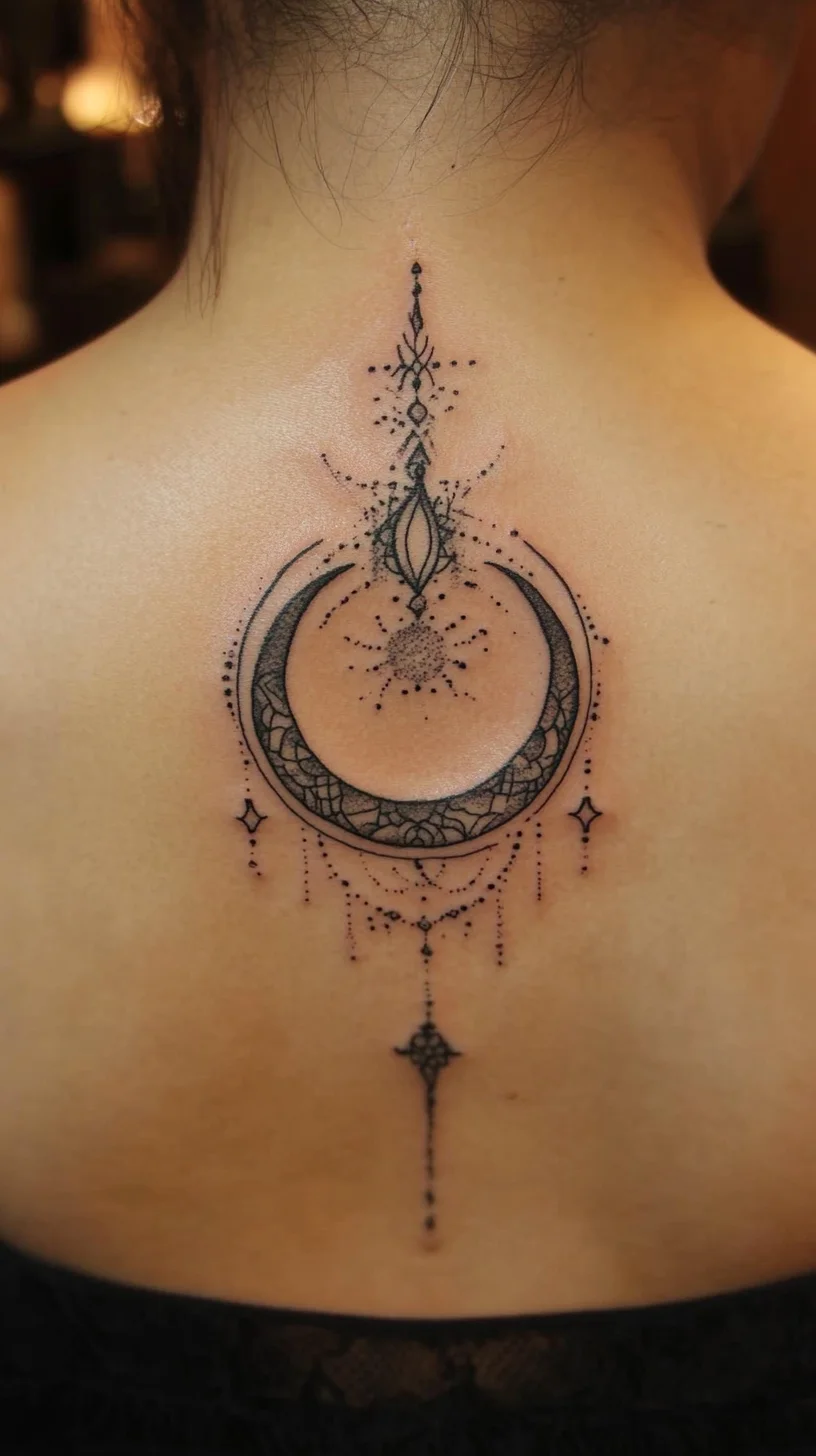 Ethereal Moon Phase Tattoo: Embrace Celestial Elegance on Your Skin