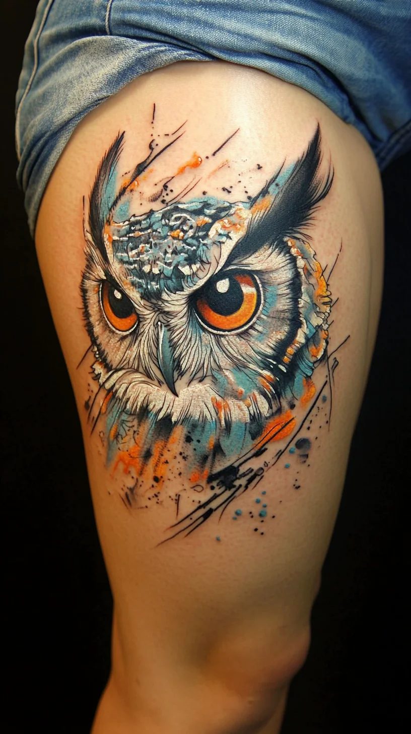 Fierce and Mesmerizing: The Majestic Owl Tattoo for Bold Souls