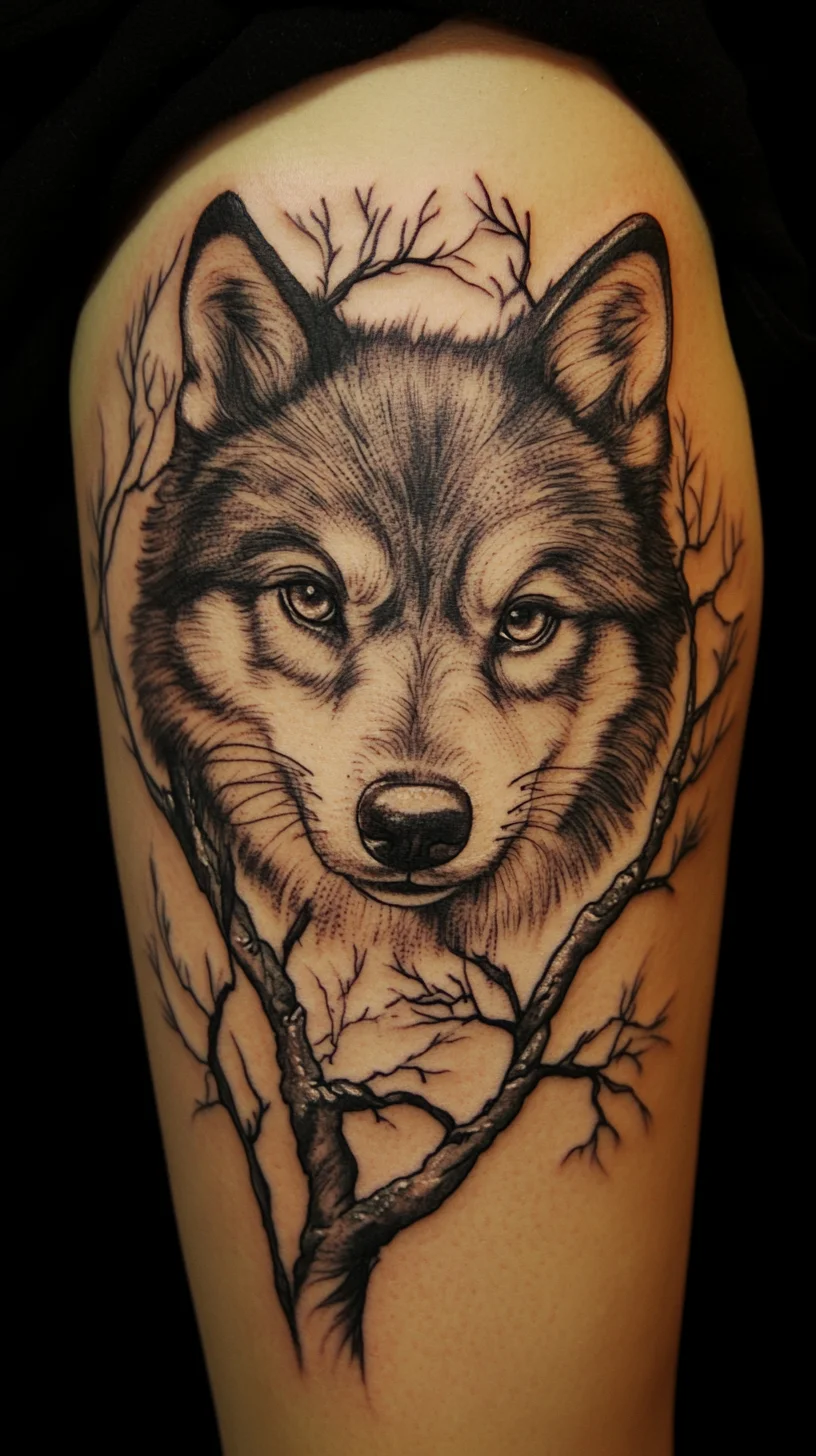 Fierce Nature: The Majestic Wolf Tattoo Art