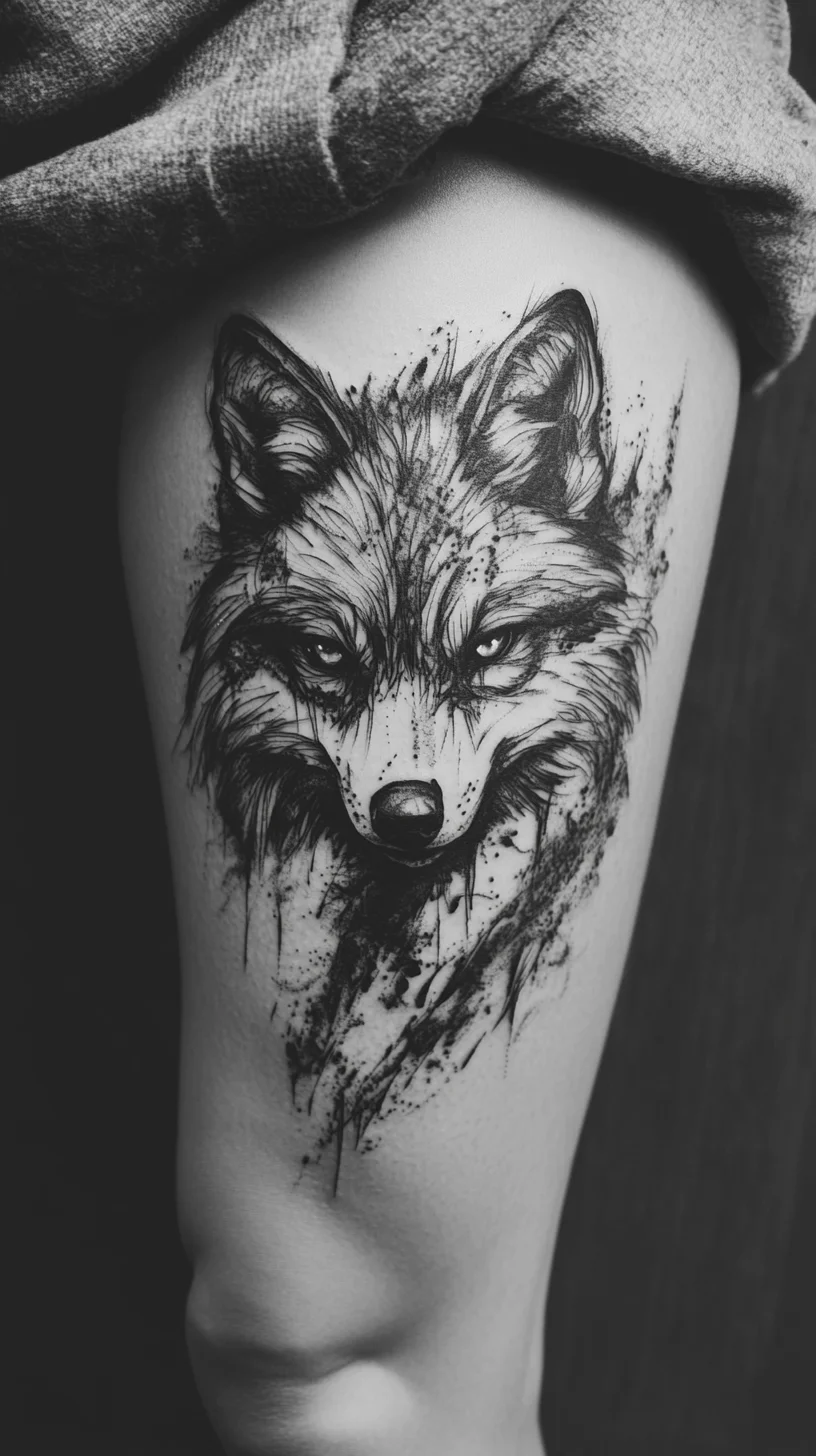 Fiercely Artistic: Unleash Your Wild Side with a Stunning Wolf Tattoo