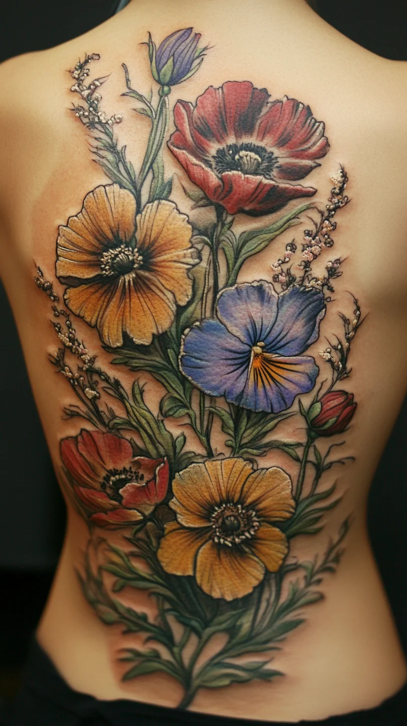 Floral Fantasy: Embrace Nature with Vibrant Botanical Tattoos