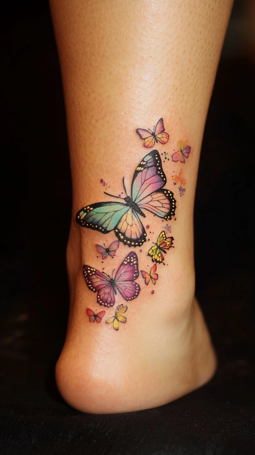 Fluttering Elegance: Bright Butterfly Tattoos to Transform Your Style