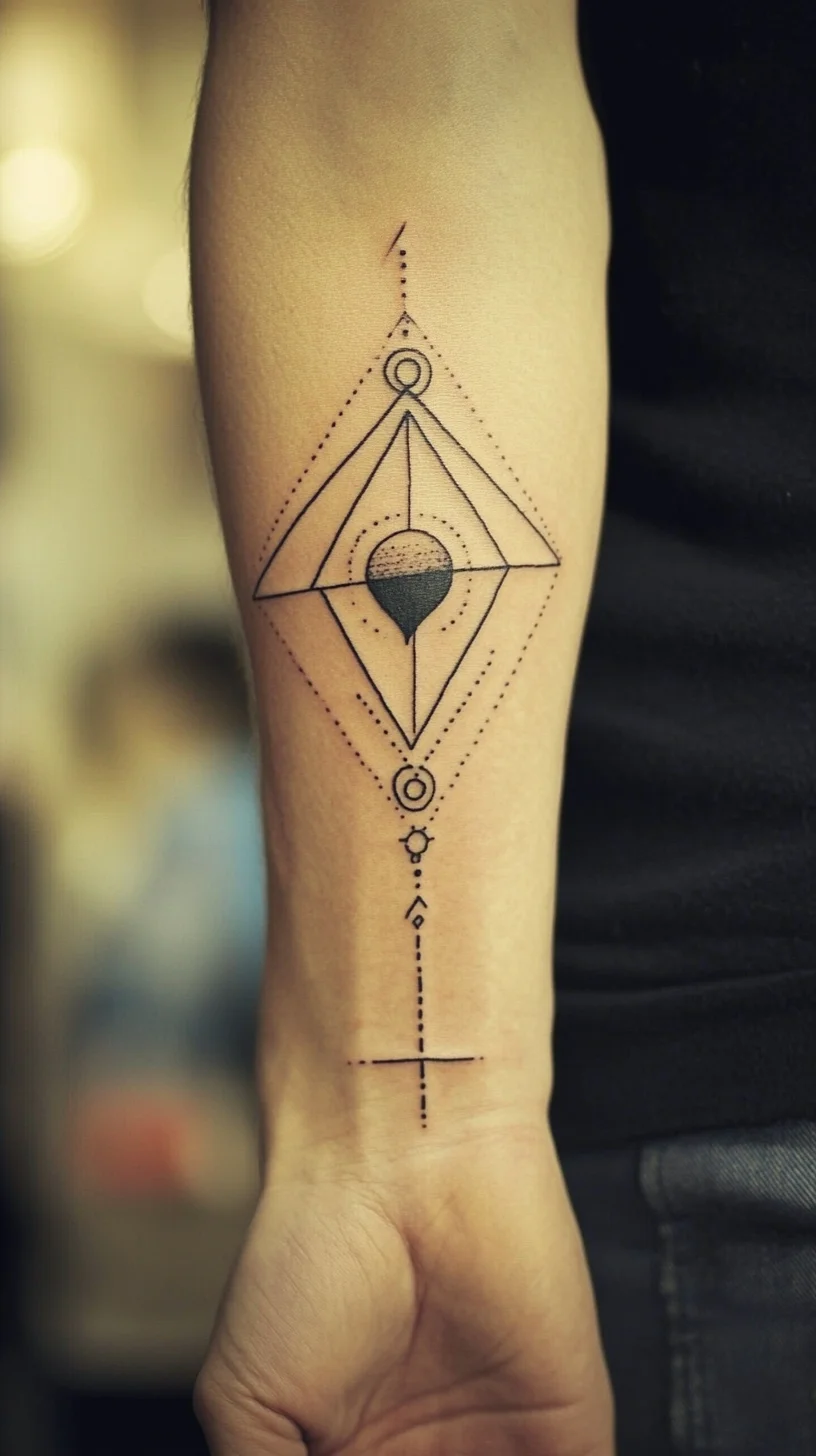 Geometric Grace: Elevate Your Style with a Chic Tattoo Design