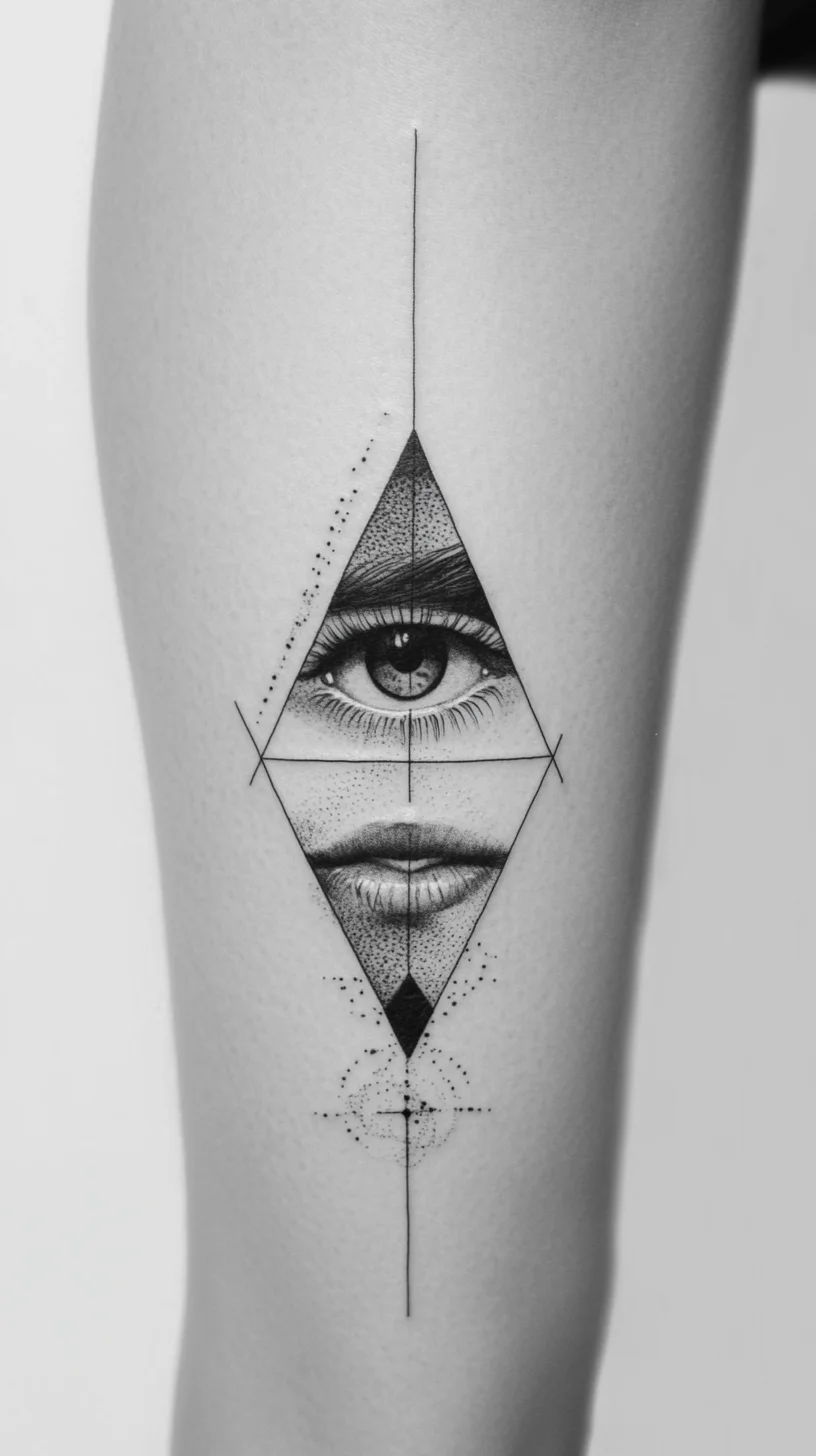 Geometric Illusion: Elevate Your Ink Game with Mystical Eye Tattoos