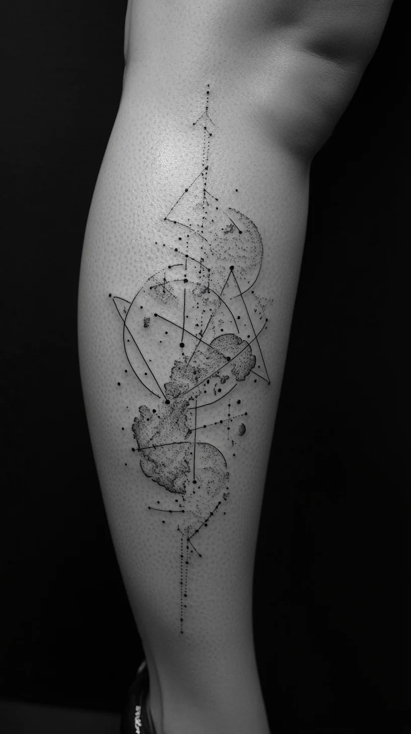 Geometric Tattoo Art: Create a Mystical Statement with Celestial Designs