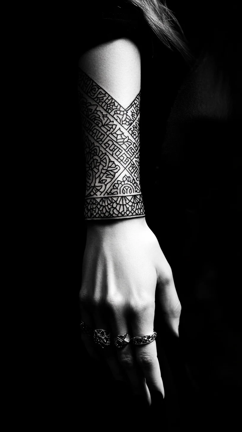 Heading: Bold Black Ink: Intricate Arm Tattoos to Make a Statement