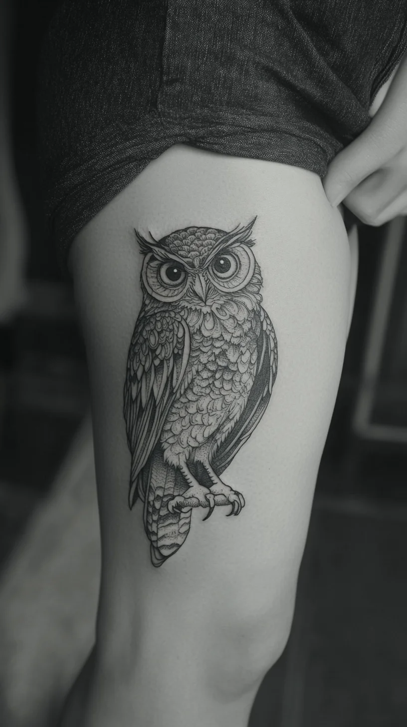 Heading: Mystical Owl Tattoo: A Symbol of Wisdom and Individuality