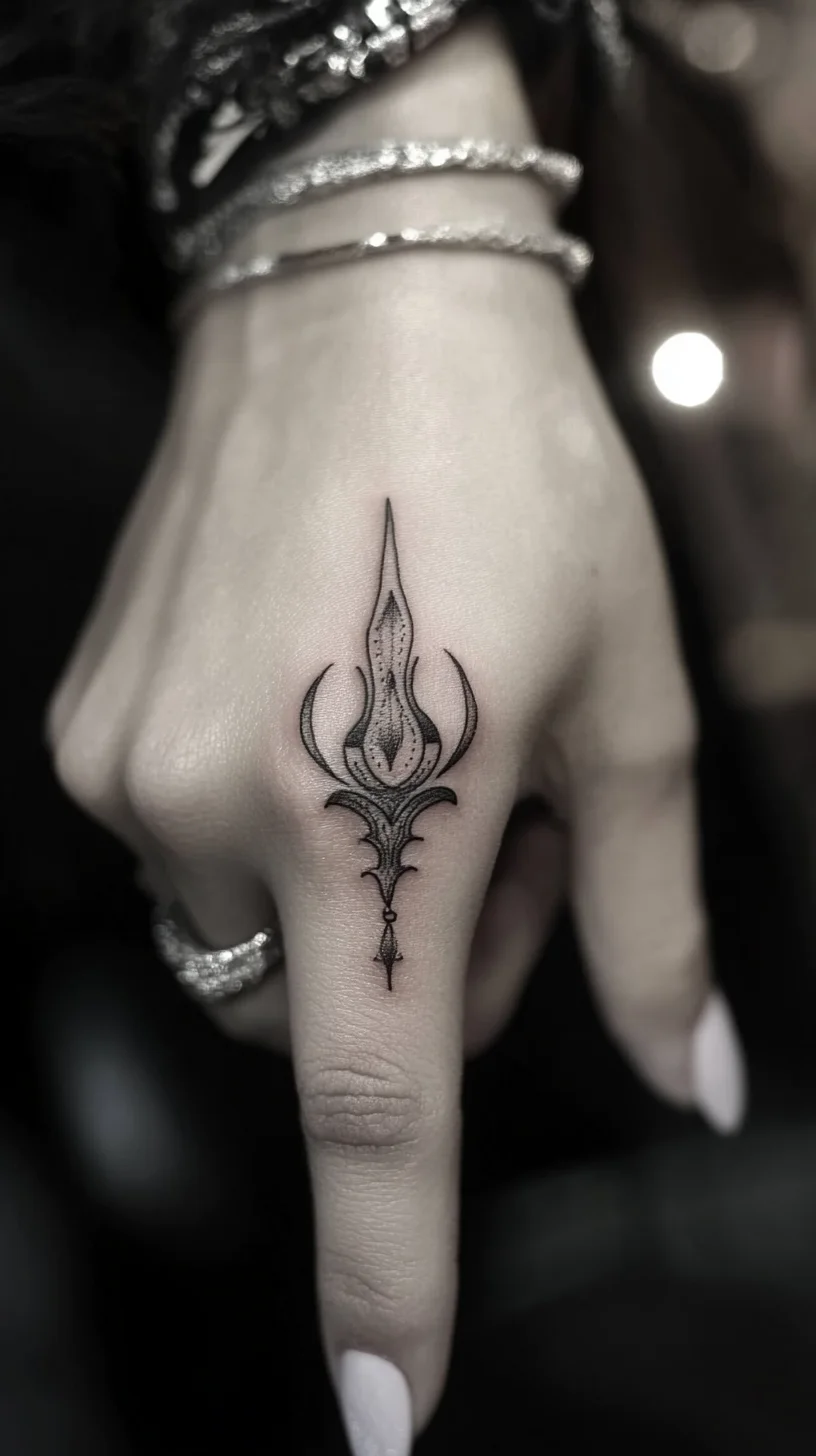 Ignite Your Style: The Bold Elegance of a Minimalist Flame Tattoo