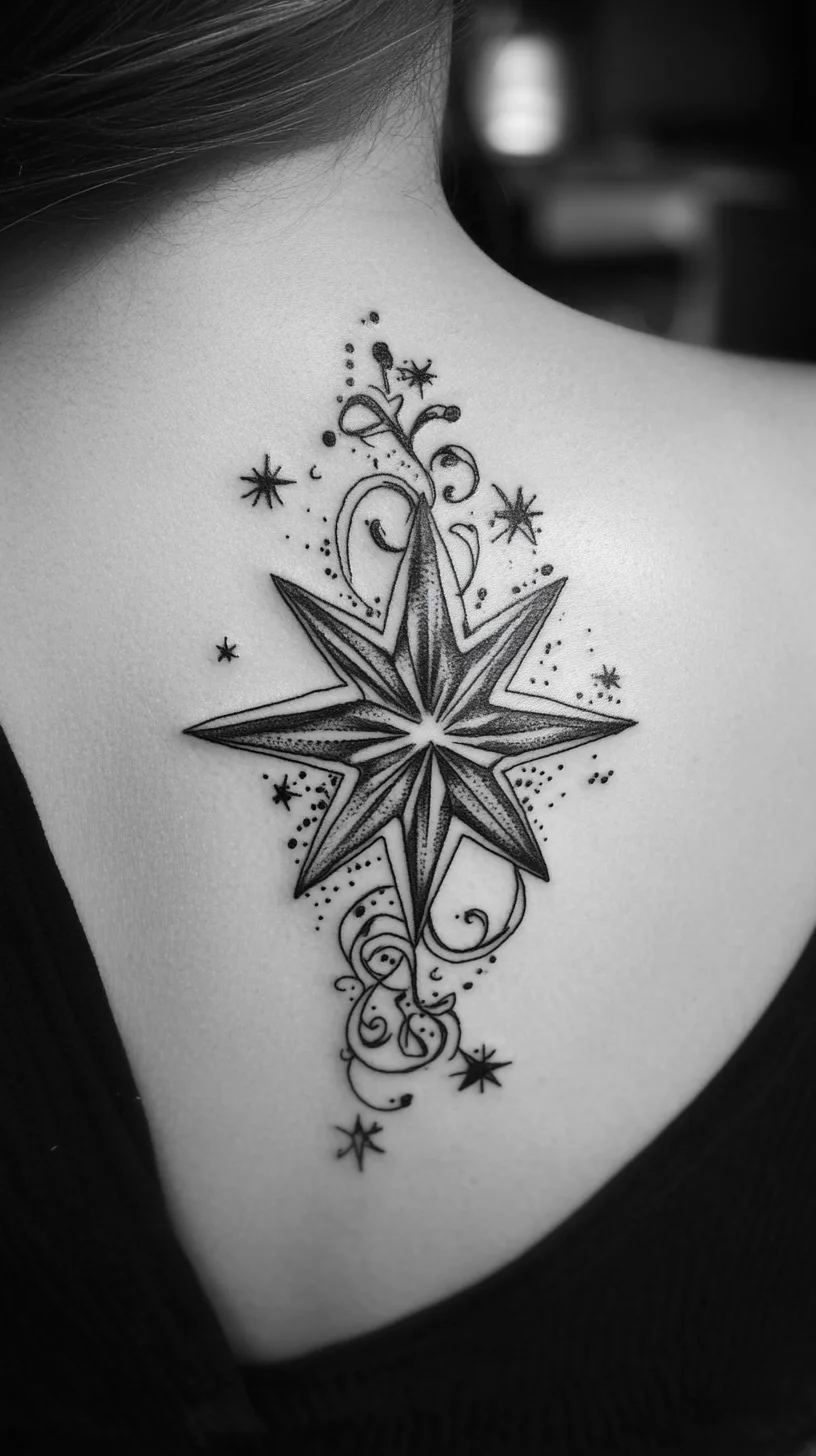 Illuminate Your Skin: A Stunning Back Star Tattoo to Dazzle and Inspire