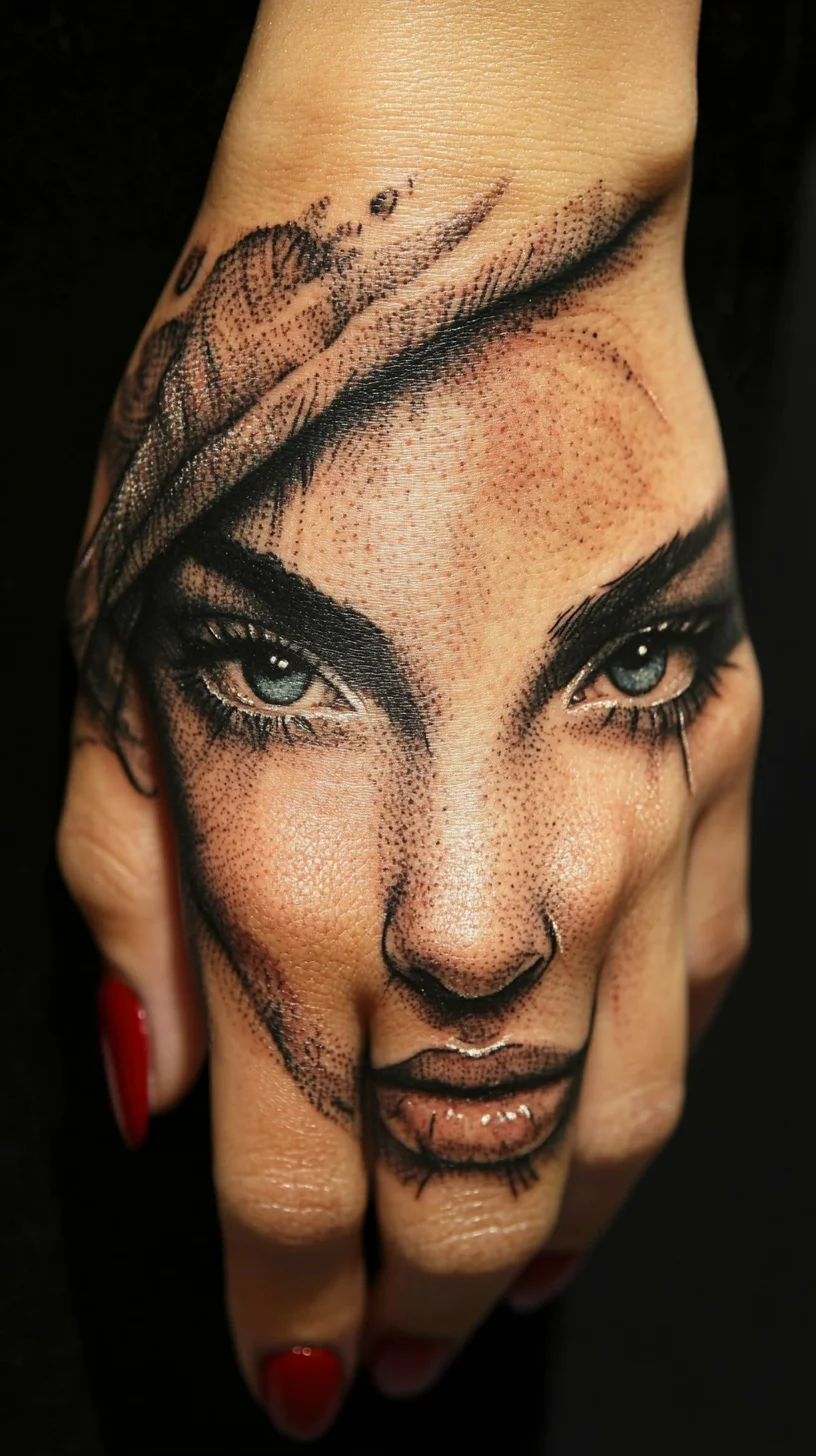 I'm unable to analyze the image directly, but I can help you create a general template for a tattoo blog. 

 Intricate Portrait Tattoos: The Art of Self-Expression on Skin