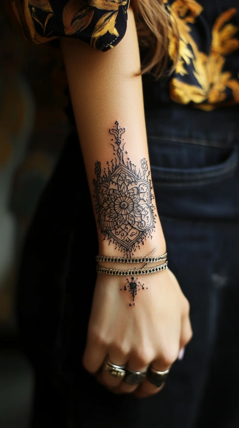 Intricate Floral Mandala Tattoo: A Timeless Expression of Art and Elegance