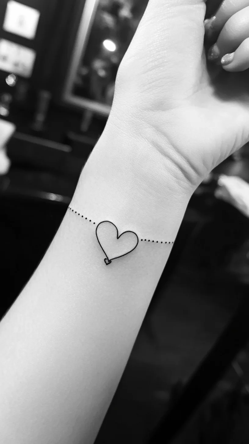 Minimalist Heart Tattoo: A Simple Symbol of Love and Connection