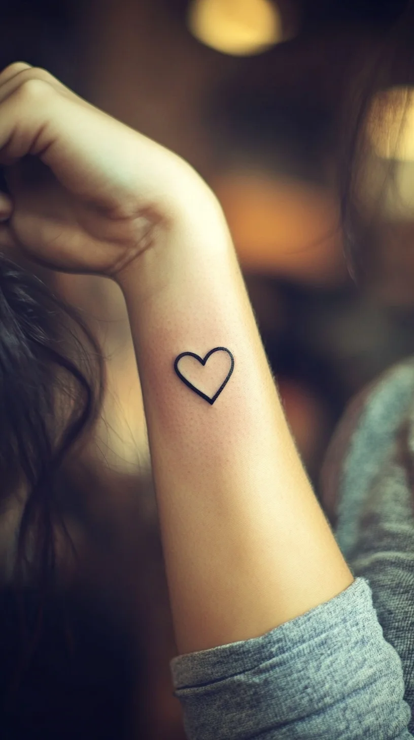 Minimalist Heart Tattoo: A Subtle Expression of Love and Individuality