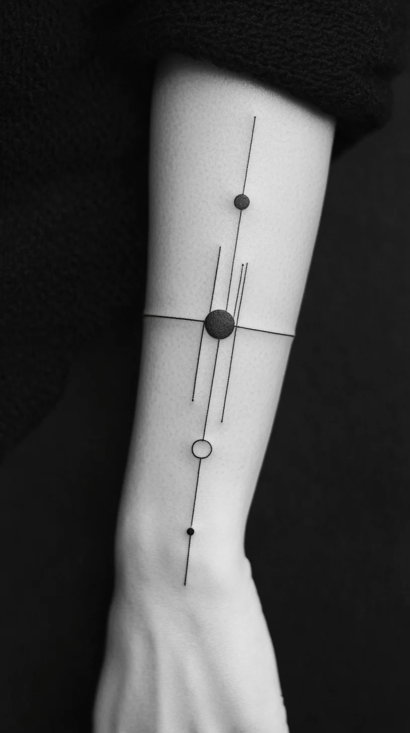 Minimalist Line Art Tattoos: A Chic Expression of Simplicity and Balance