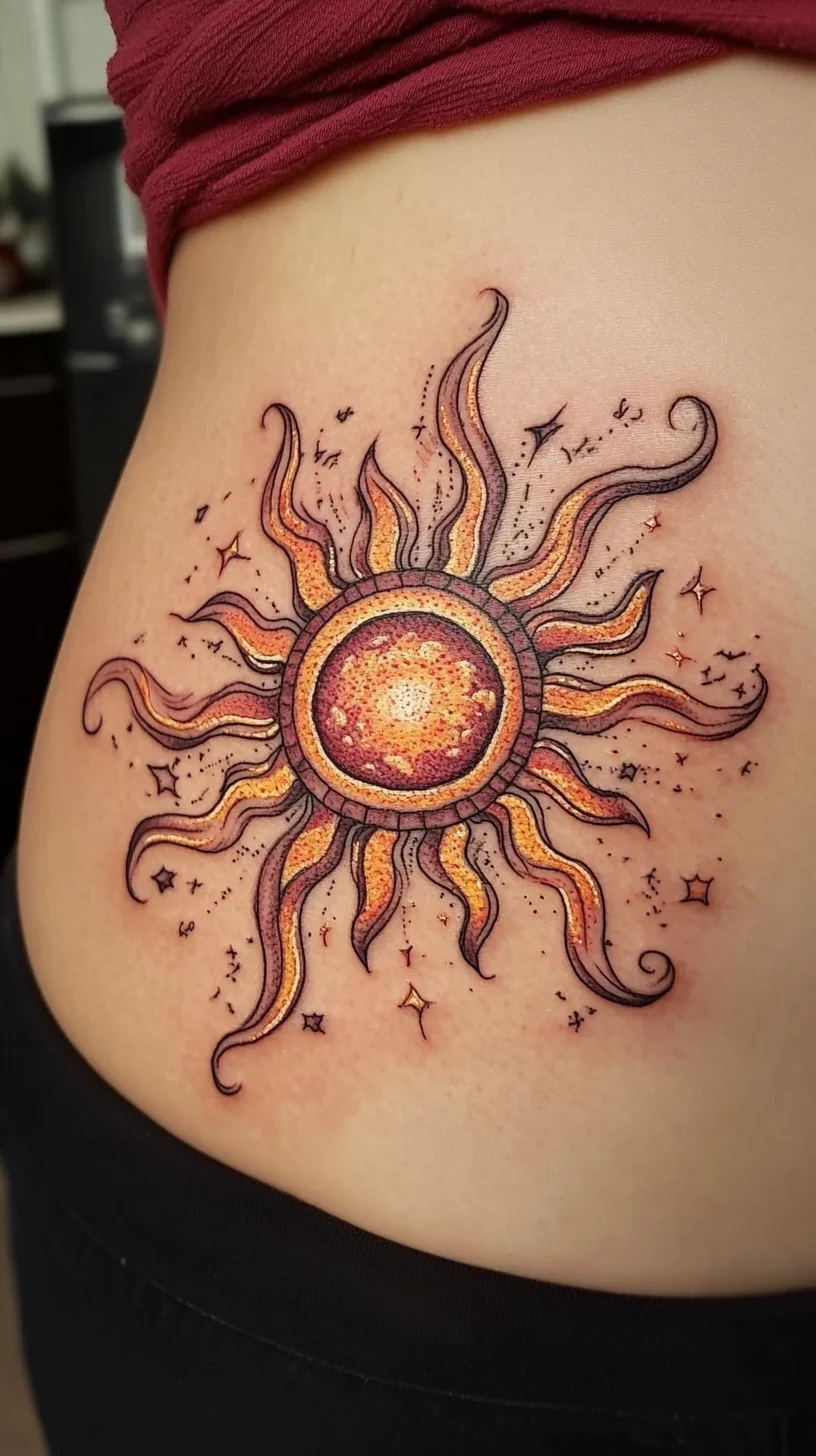 Radiate Your Essence: The Stunning Sun Tattoo for Bold Personalities