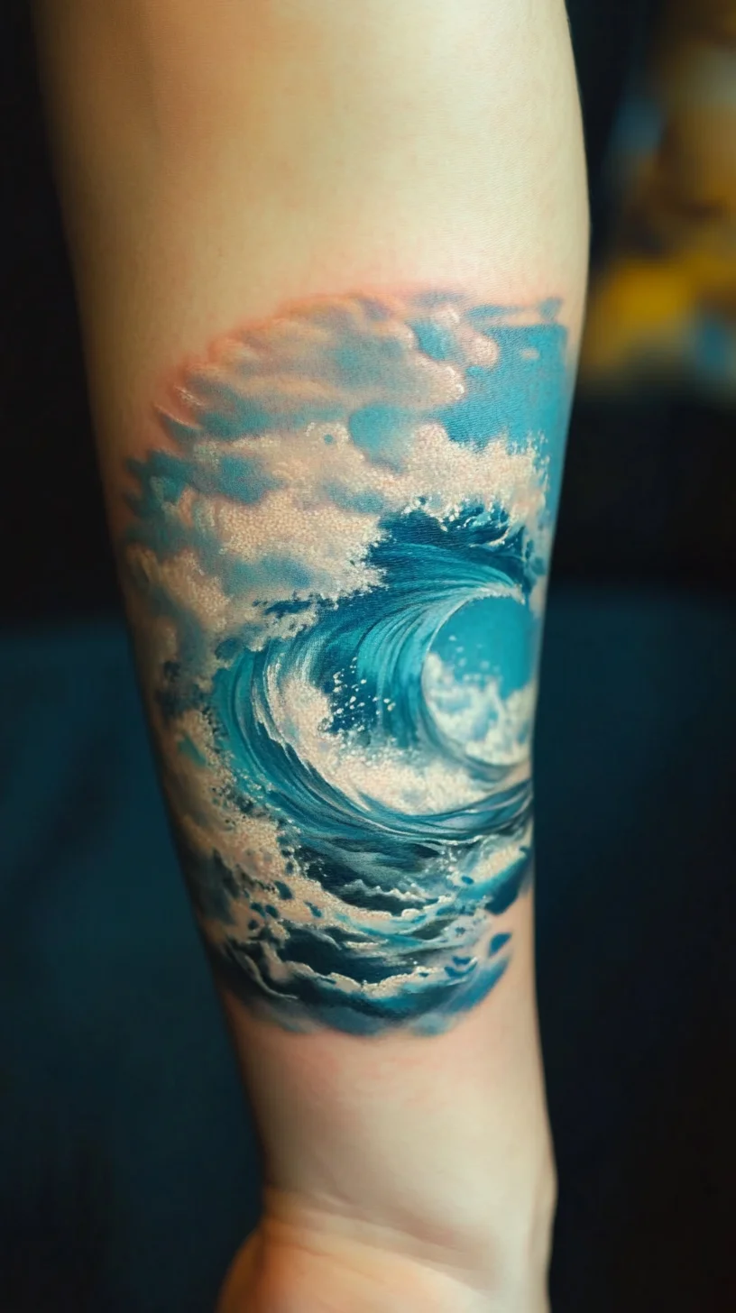 Ride the Waves: Masterful Ocean-Inspired Tattoo for the Free Spirit