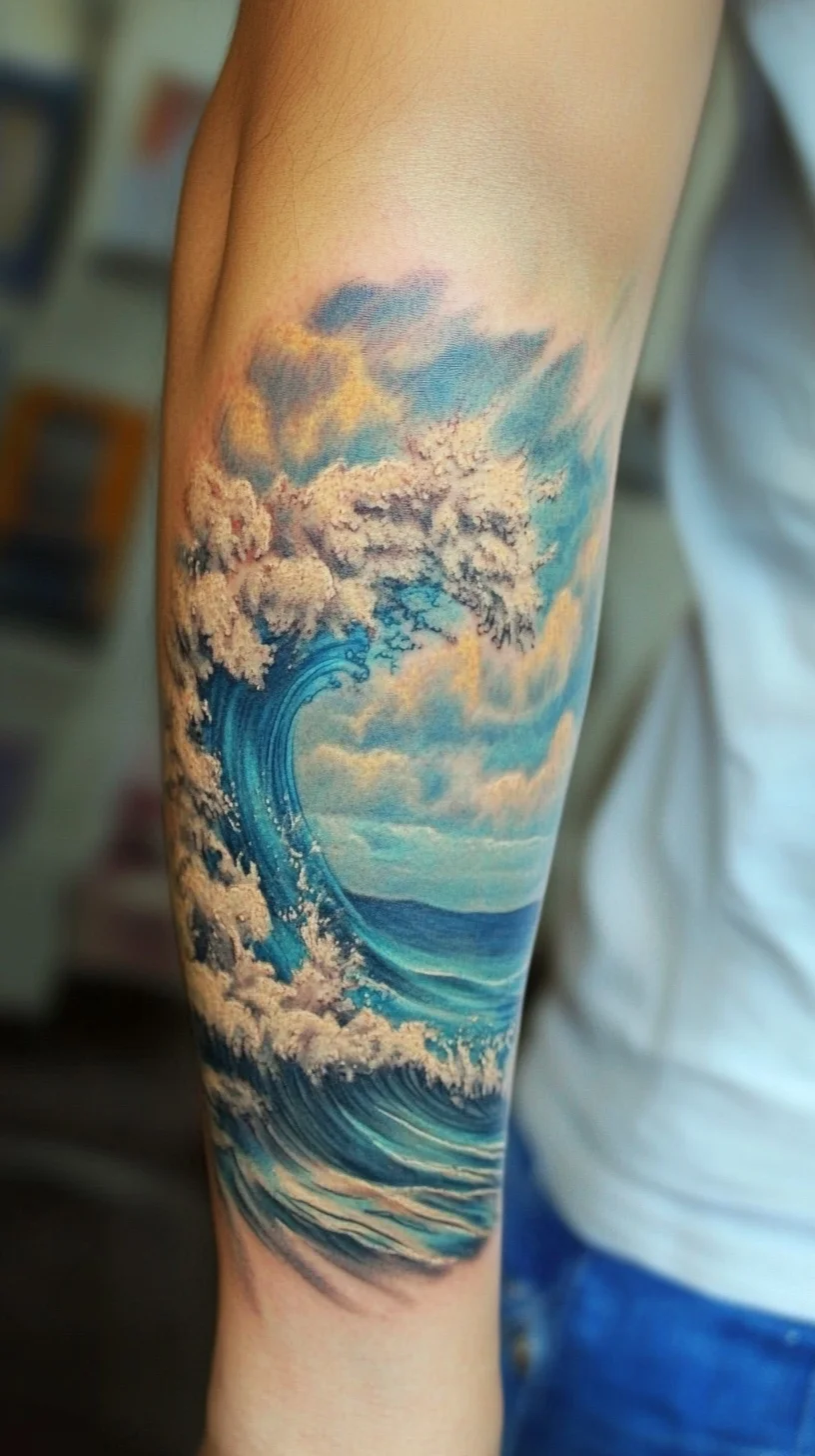 Ride the Waves: Stunning Ocean-Inspired Tattoo Masterpiece