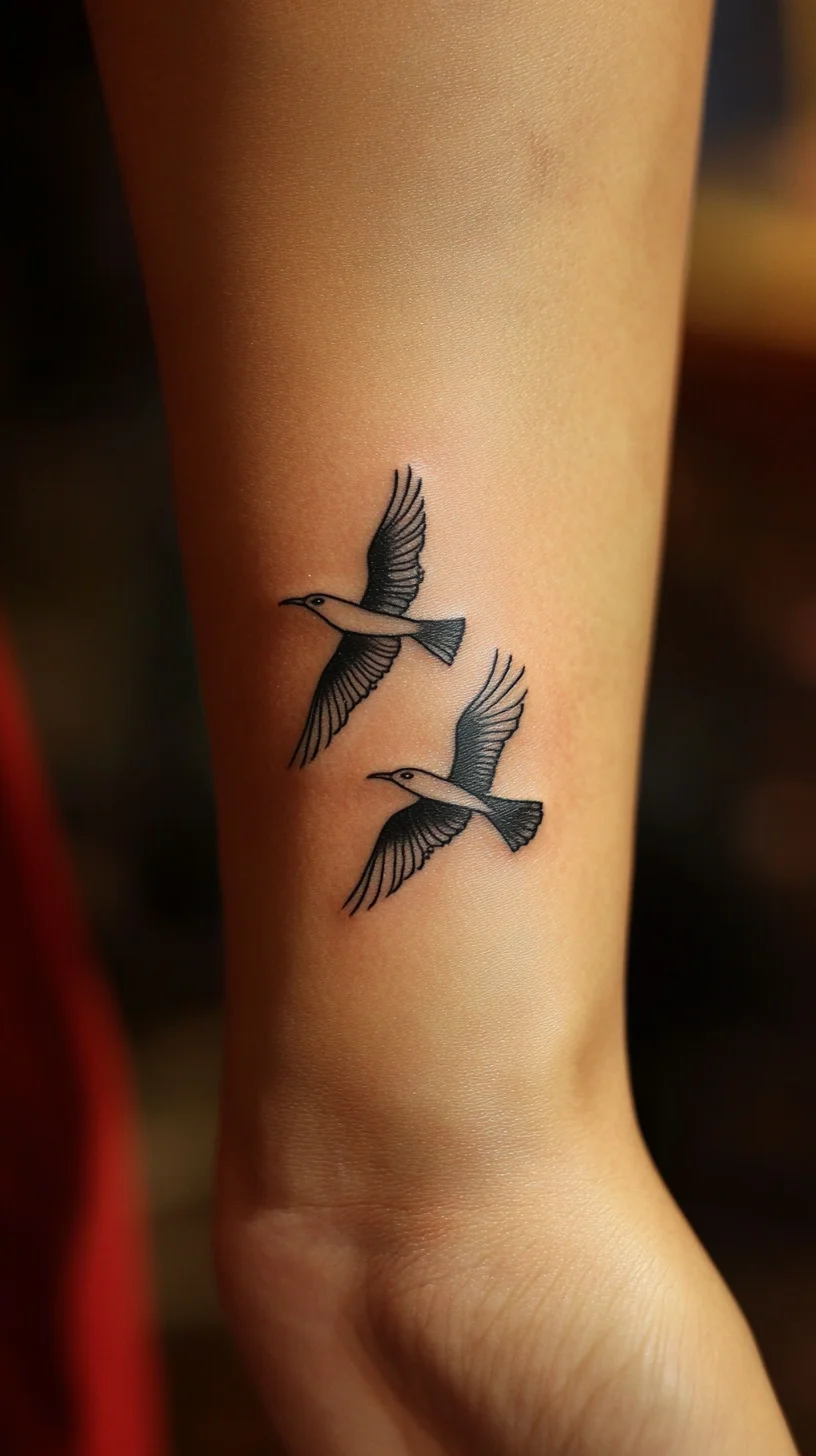 Soaring Elegance: Minimalist Bird Tattoos for Nature Lovers