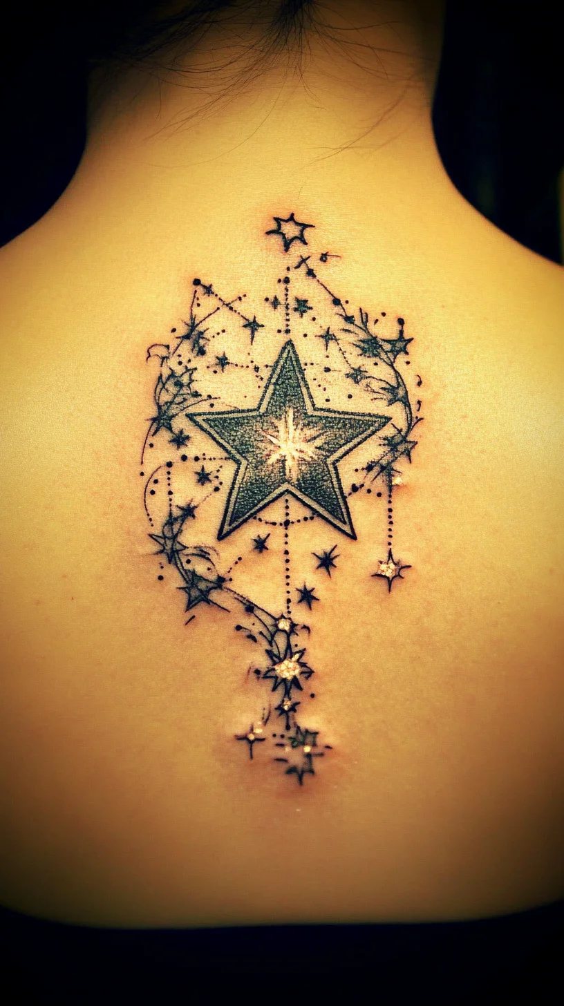 Sparkling Star Constellation Tattoo: A Celestial Statement for Every Skin Tone