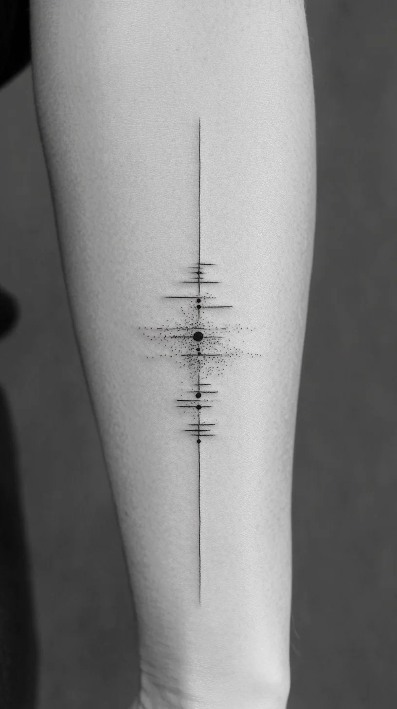 Striking Minimalism: The Elegant Soundwave Tattoo for Modern Aesthetics