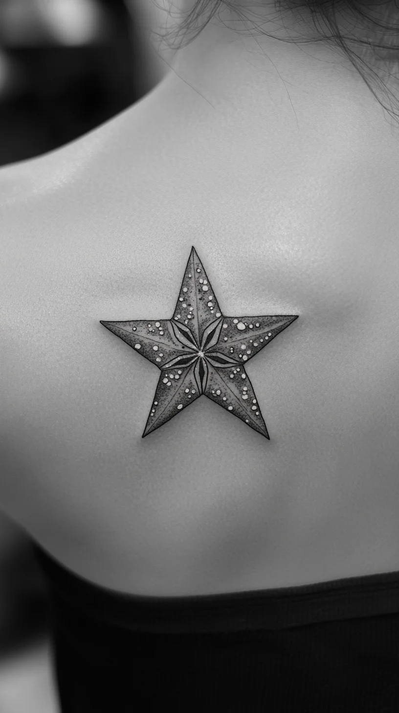 Striking Star Tattoos: A Blend of Elegance and Edgy Style for Your Back