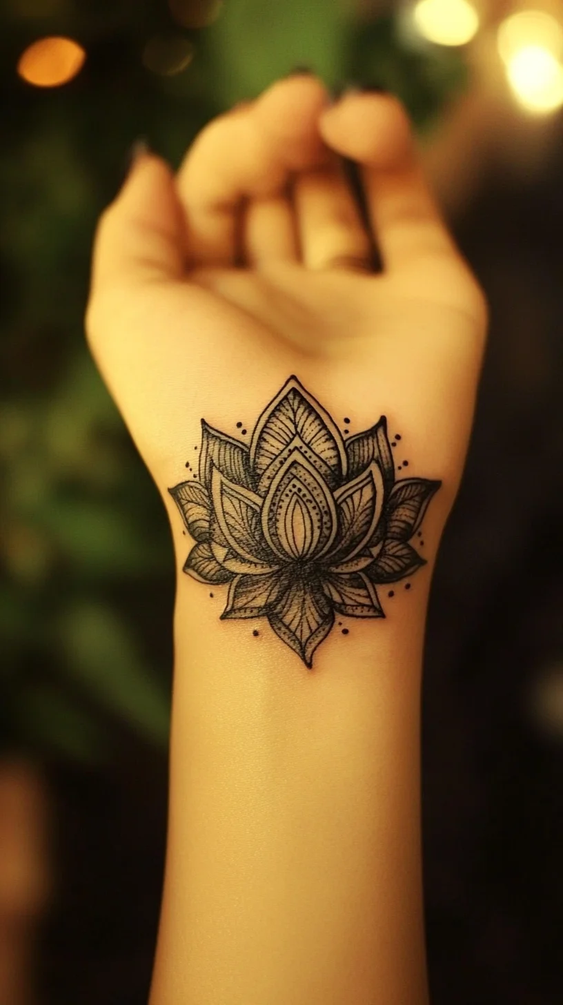 Stunning Lotus Tattoo: Embrace Elegance and Spirituality on Your Skin