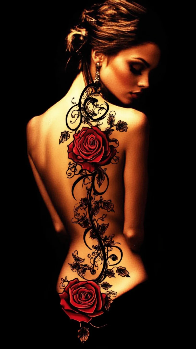 Stunning Rose Tattoo Design: A Floral Twist for Bold Aesthetics