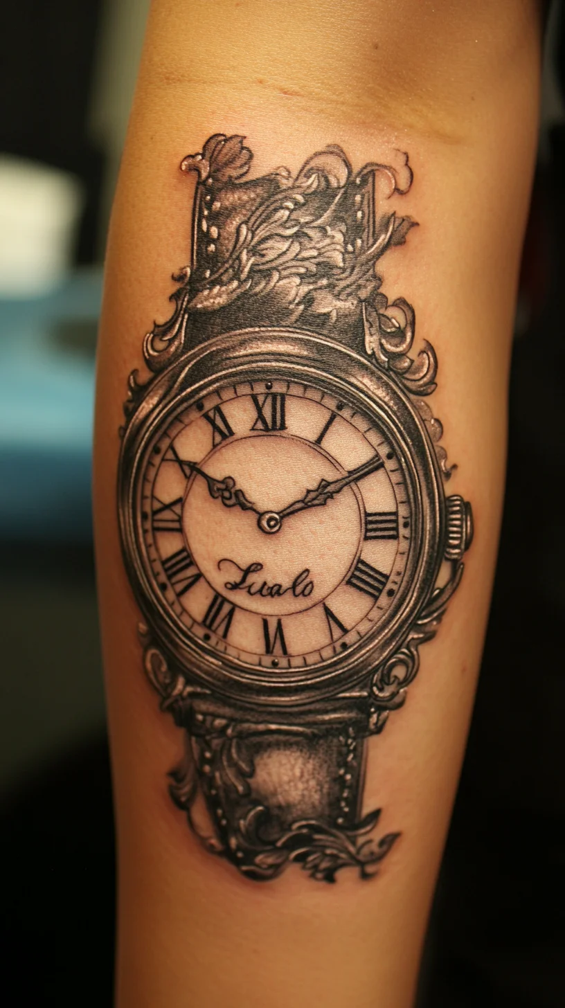 Timeless Elegance: Intricate Clock Tattoo Designs for a Classic Touch