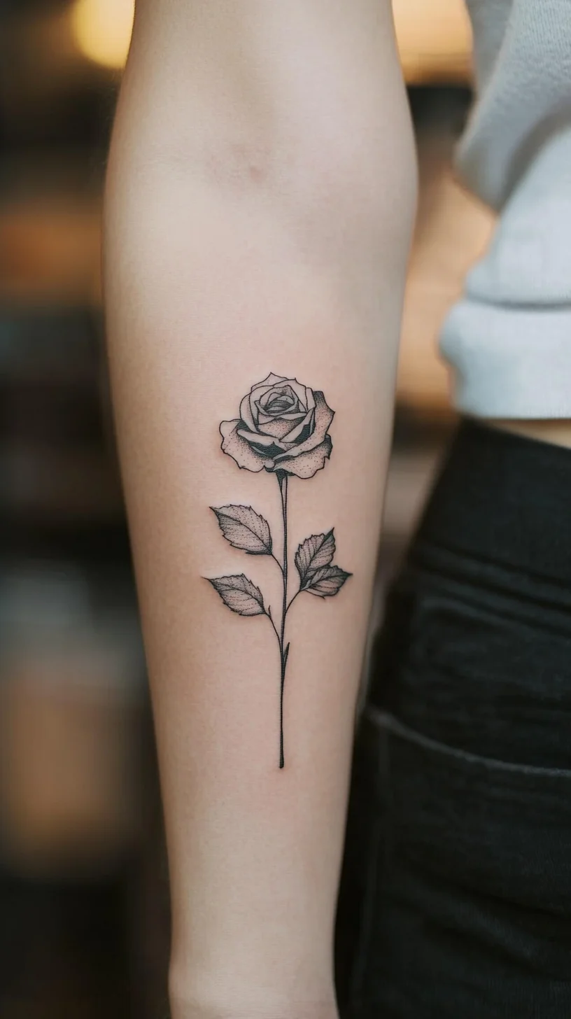 Timeless Elegance: The Black Rose Tattoo for a Bold Statement