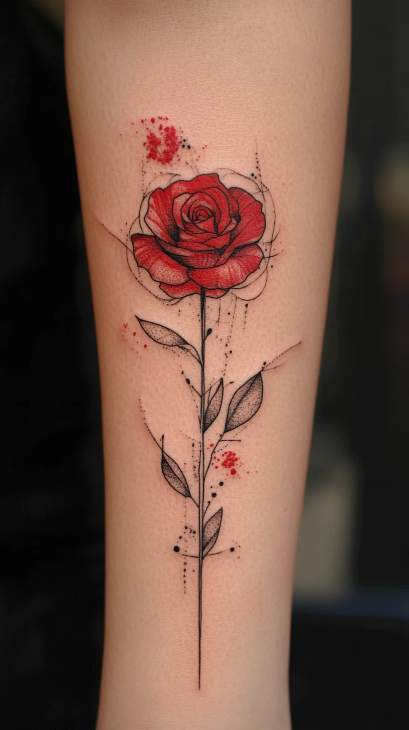 Timeless Elegance: The Bold Rose Tattoo for a Statement Look