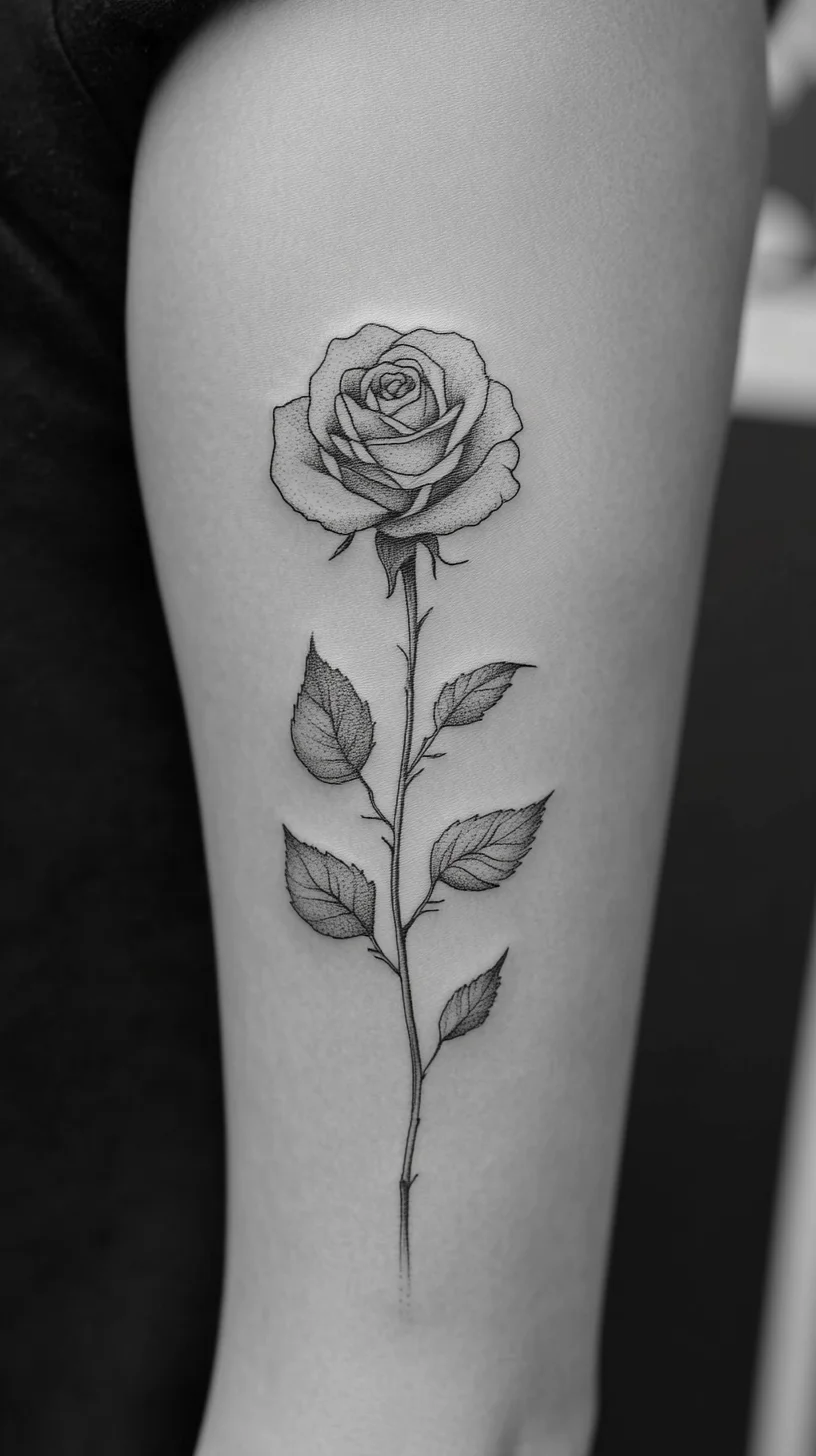 Timeless Elegance: The Classic Black Rose Tattoo for Effortless Style