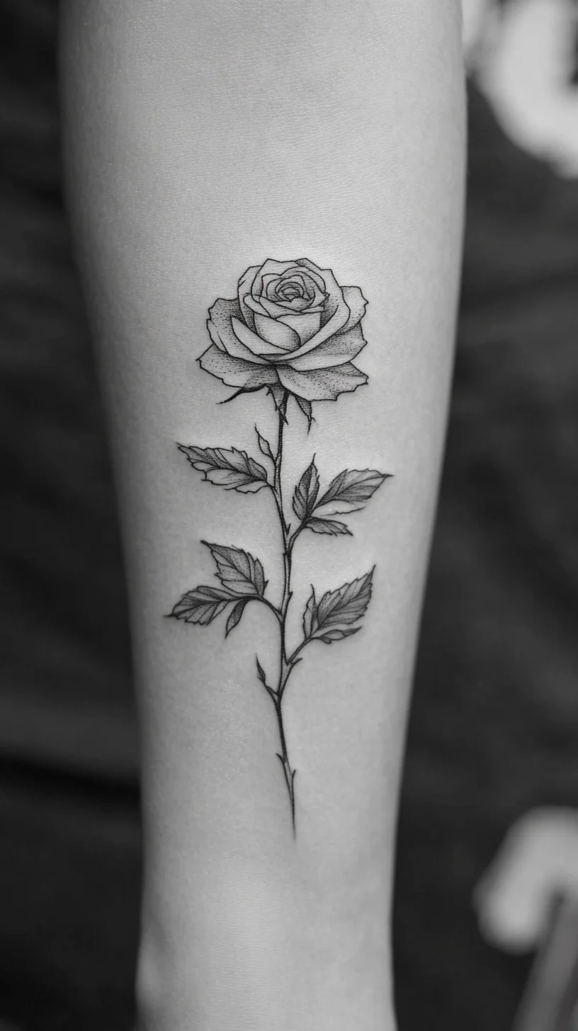 Timeless Elegance: The Classic Black Rose Tattoo Perfect for Any Style