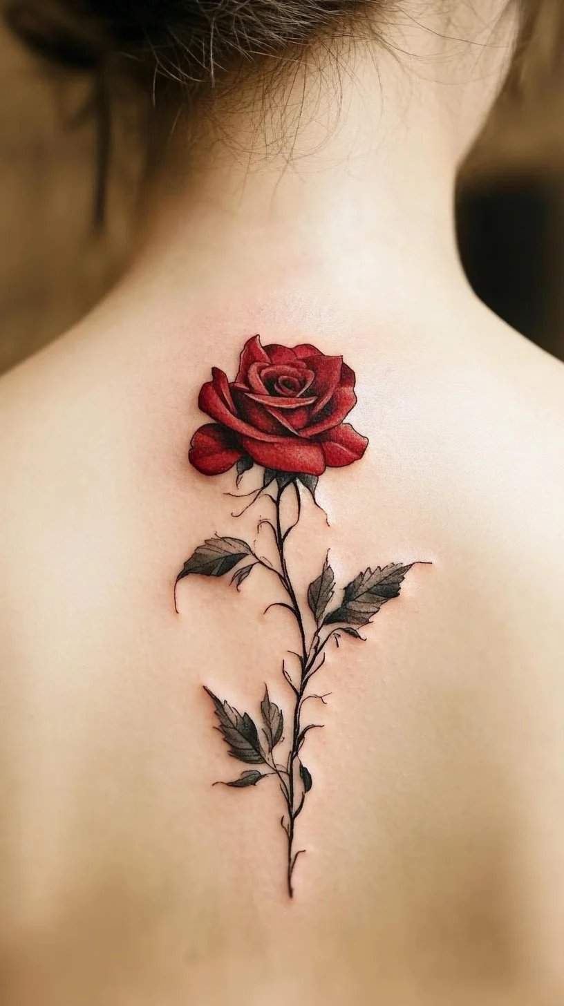 Timeless Elegance: The Enchanting Red Rose Tattoo for Effortless Chic