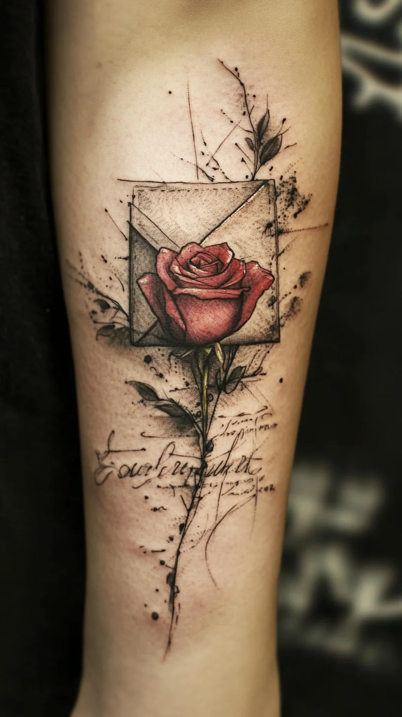 Timeless Elegance: The Floral Letter Tattoo That Speaks Volumes