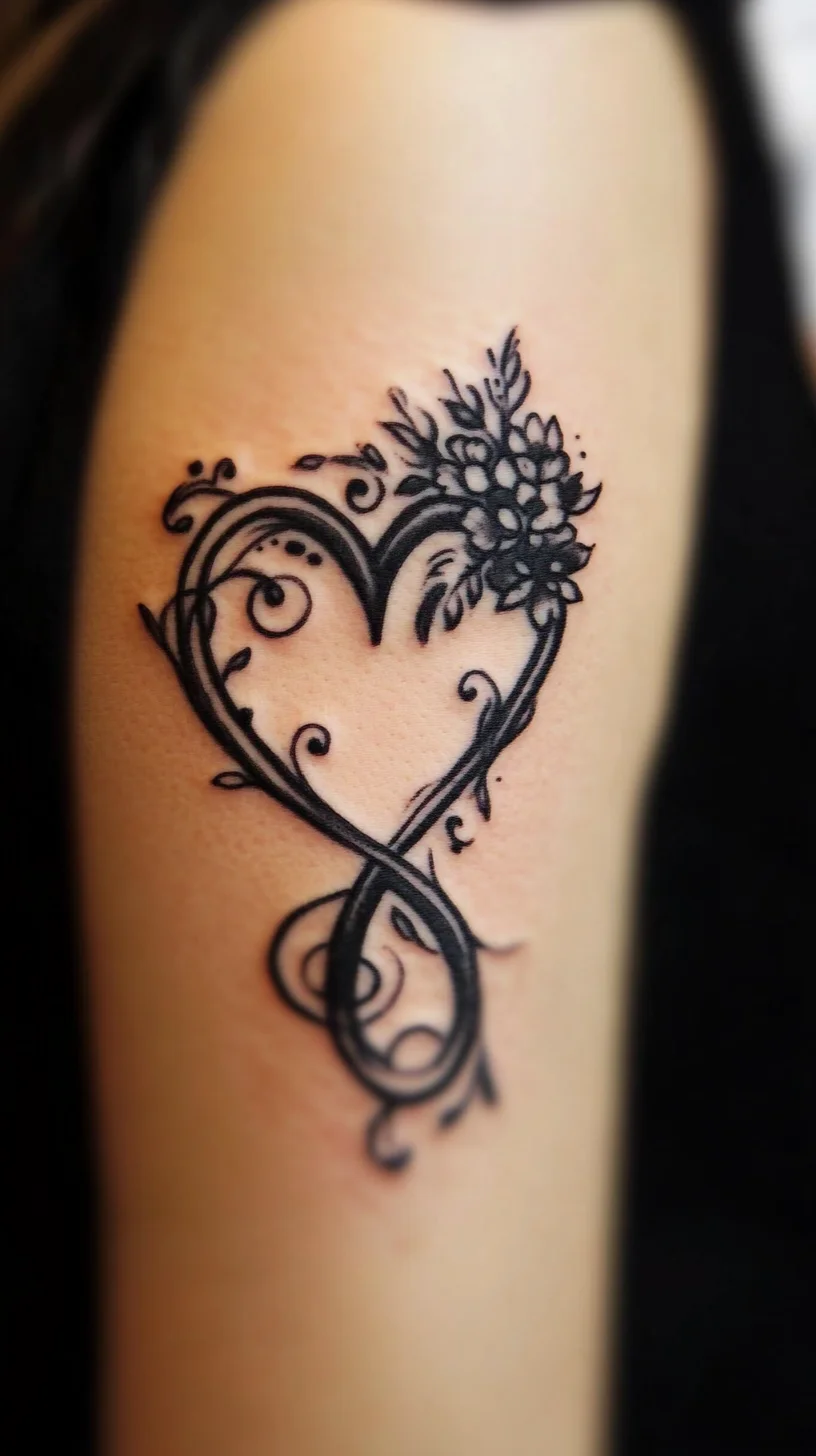 Timeless Elegance: The Infinity Heart Tattoo Design