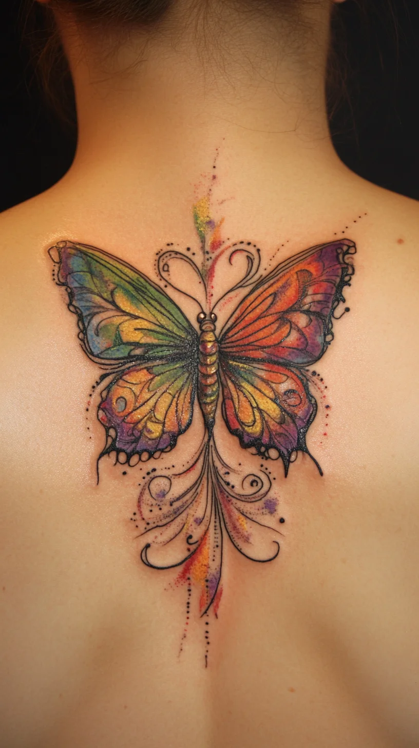 Unlock Your Inner Beauty: The Enchanting Colorful Butterfly Tattoo