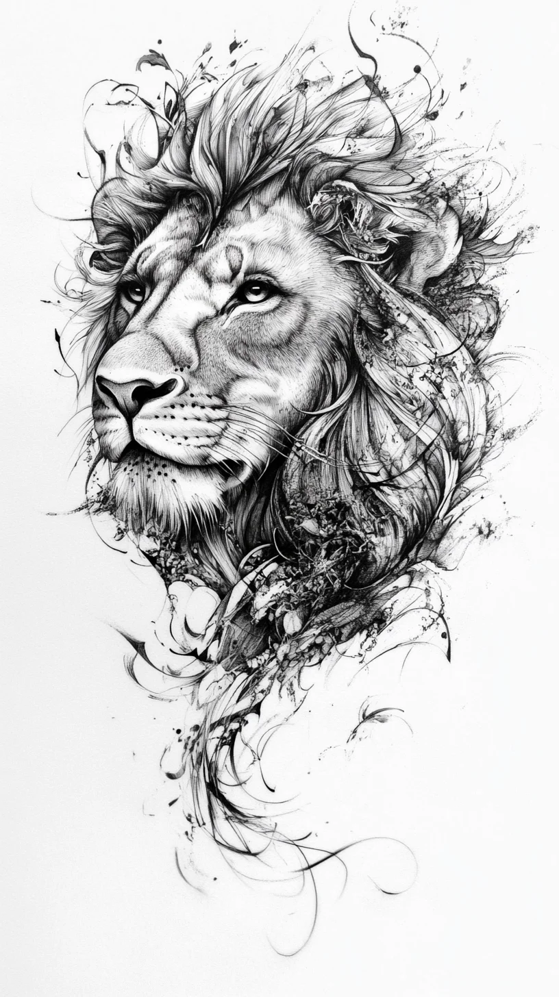 Untamed Majesty: Embrace the Wild with a Fierce Lion-Inspired Art Style